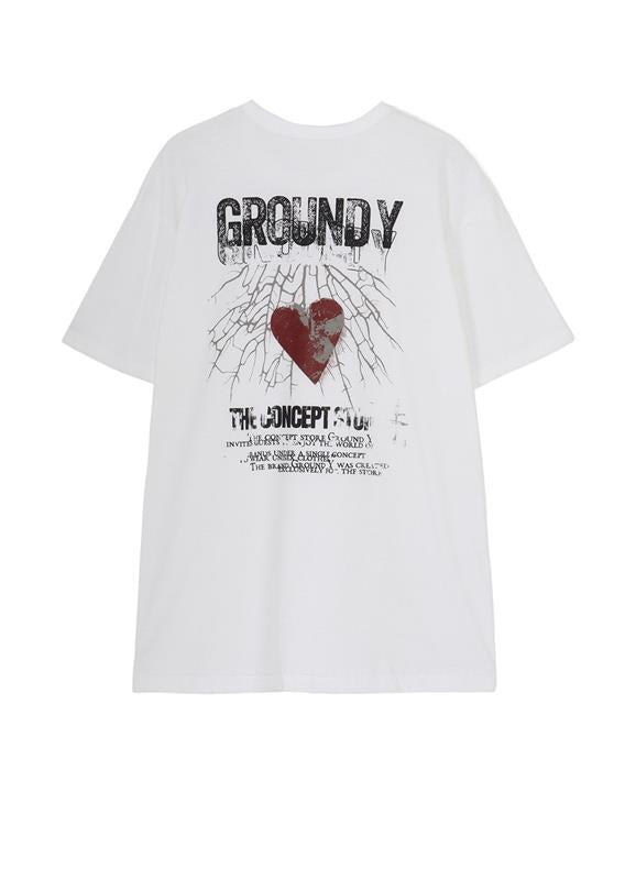 トップス Ground Y 24ss GY Logo Jumbo Graphic T Ground Y（グラウンドワイ）の「GY logo jumbo graphic（Tシャツ