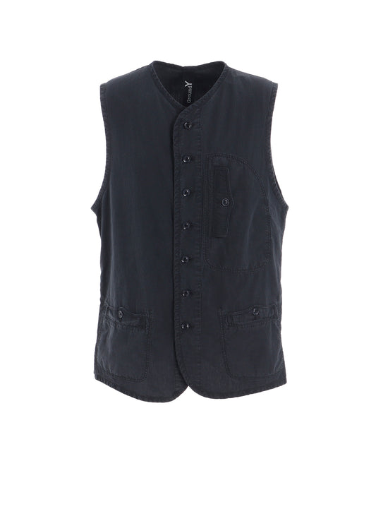 C/NY SULFUR DYEING STONE WASH BIO PIPING VEST