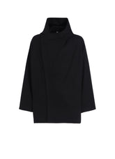 COTTON GABARDINE DOUBLE HOODIE