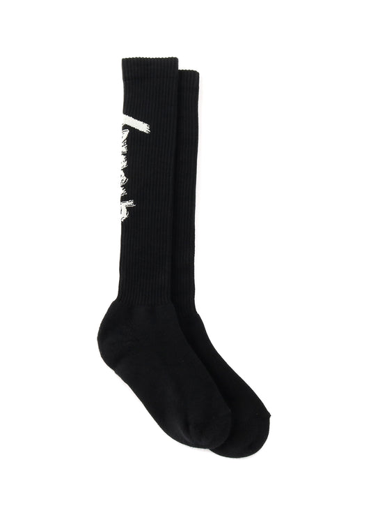 RIB HIGH SOCKS Ground Y LOGO