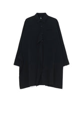 CREPE DE CHINE CUT-OUT LONG SHIRT