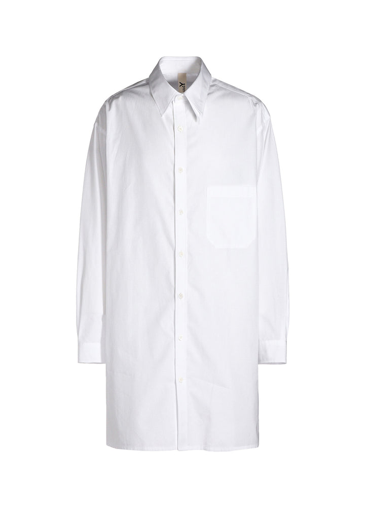 COTTON BROAD CLOTH SPARE COLLAR BIG SHIRT