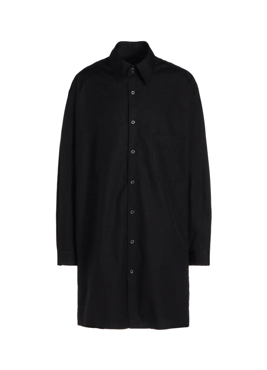 COTTON BROAD CLOTH SPARE COLLAR BIG SHIRT