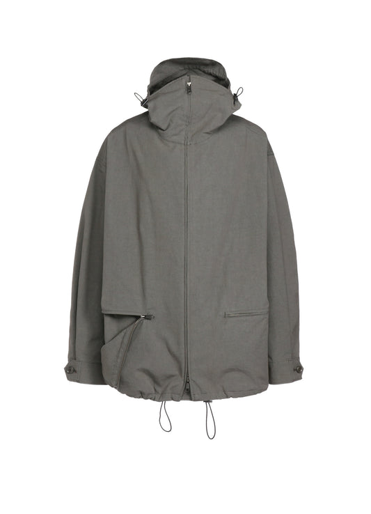 COTTON CROSS WA ZIPPER POCKET HOODED BLOUSON