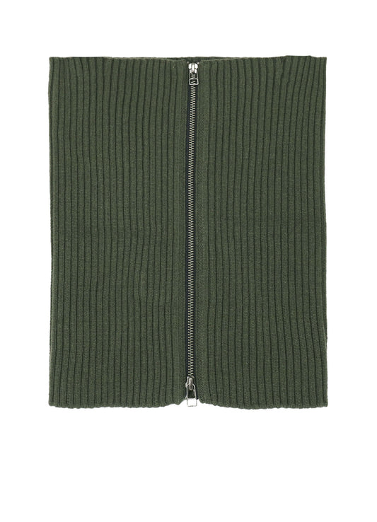 CASHMERE/EXTRA SUPER FINE WOOL ZIPPER NECK WARMERS