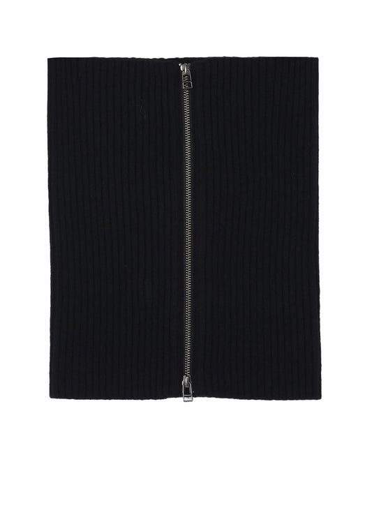 CASHMERE/EXTRA SUPER FINE WOOL ZIPPER NECK WARMERS