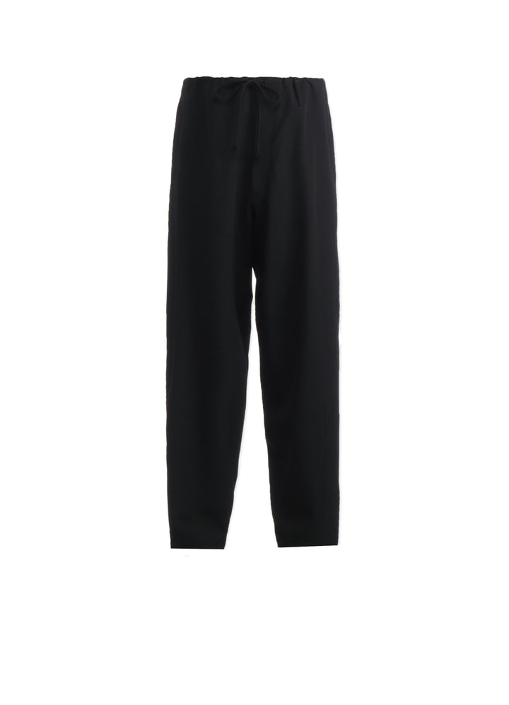 WOOL GABARDINE WAIST STRING PANTS