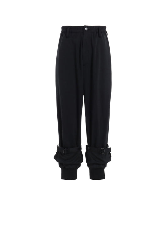 【1/17 10:00(JST) Release】POLYESTER SMOOTH DOUBLE HEM RIB PANTS