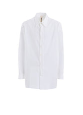COTTON BROAD DOUBLE-LAYER COLLAR SHIRT