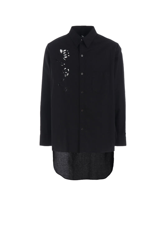 CUTWORK EMBROIDERY LIGHT TWILL SHIRT