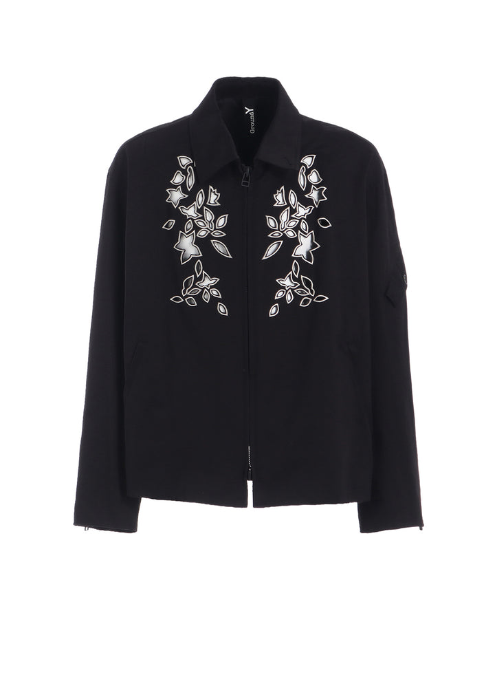 WHIPCORD CUTWORK SLEEVE-POCKET DRIZZLER JACKET