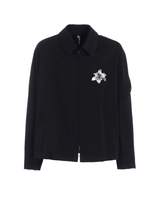 WHIPCORD LILY EMBROIDERED SOUVENIR JACKET