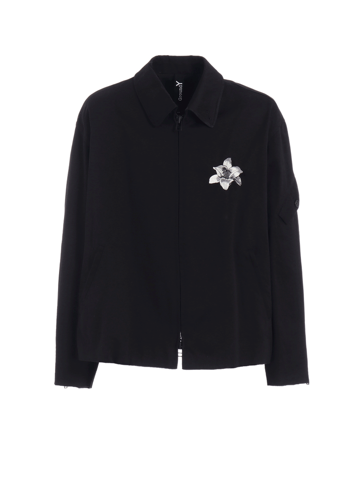 WHIPCORD LILY EMBROIDERED SOUVENIR JACKET