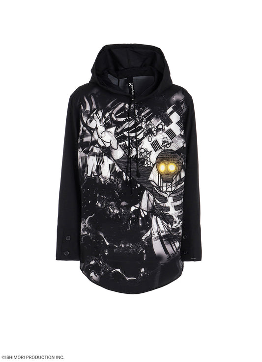 Ground Y×Cyborg 009 60th SCARL HOODIE SHIRT