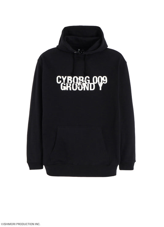 Ground Y×Cyborg 009 60th CYBORG 009 & DR.YY NEWLY DRAWN SILHOUETTE HOODIE