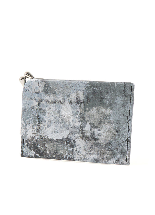 PRINTED LEATHER CARD & COIN CASE