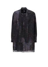 COTTON WOOL VIYELLA PAISLEY PATTERN BOW TIE COLLAR SHIRT