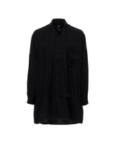 CREPE de CHINE BOW TIE COLLAR SHIRT