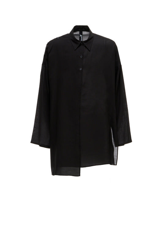 CELLULOSE LAWN PULLOVER SHIRT