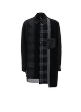 SWITCHING MATERIAL FRONT PANEL SHIRT