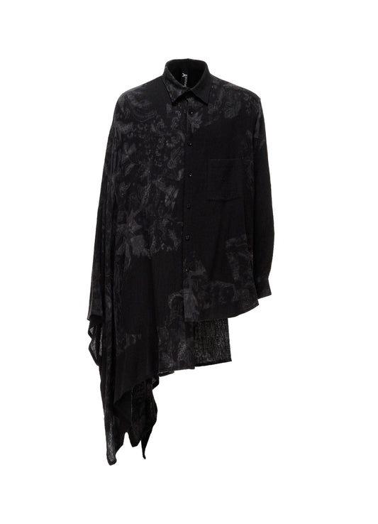 BATIK PATTERN CAPE DOCKING SHIRT