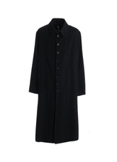 WOOL GABARDINE 8-BUTTON COAT