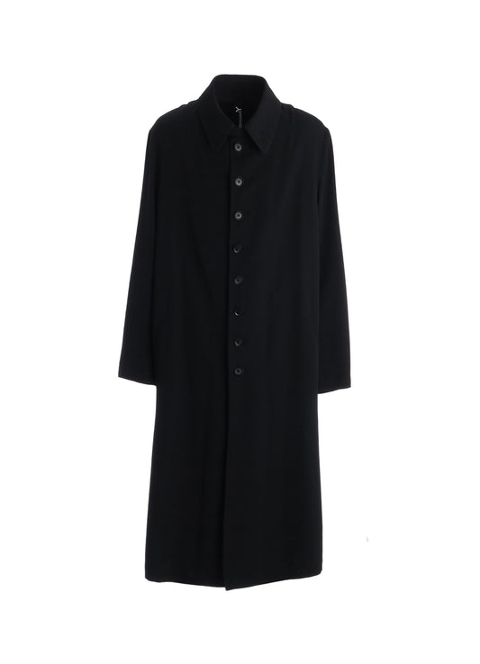 WOOL GABARDINE 8-BUTTON COAT