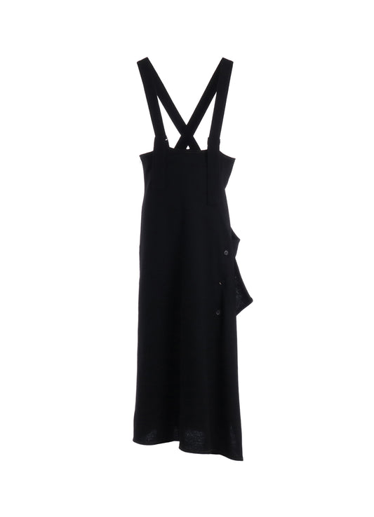 SOFT SPUN 1/14 JERSEY SUSPENDER DRAPE DRESS