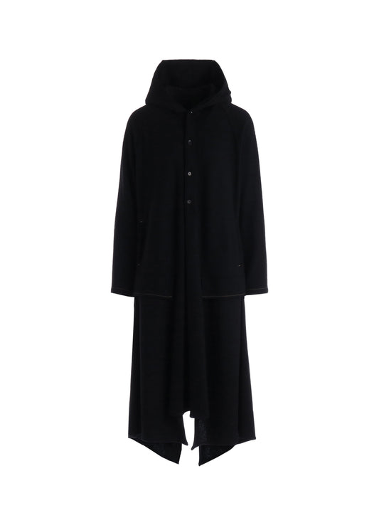 SOFT SPUN 1/14 JERSEY HOODED LONG DRESS
