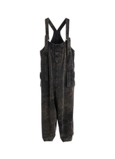 SULFUR-DYED CORDUROY CHEMICAL-BLEACH OVERALL