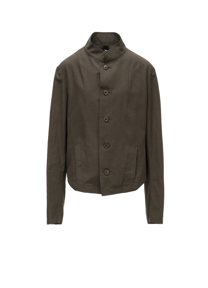 CELLULOSE COTTON BIO TWILL FRONT DROP SHORT JACKET
