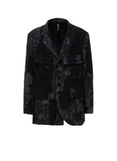 BATIK PATTERN SIDE PLEATED JACKET