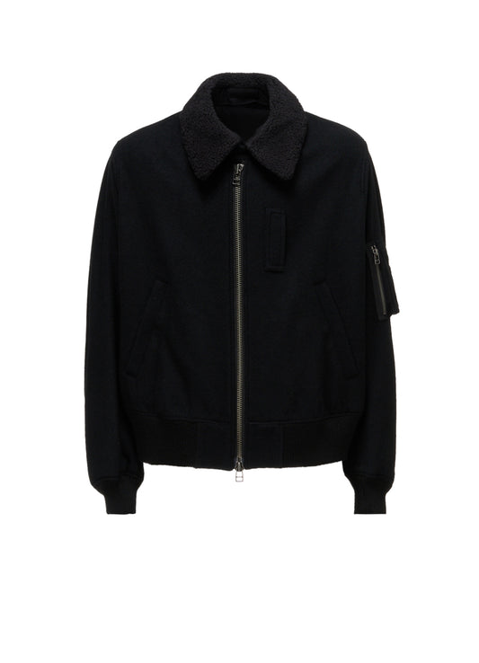 MELTON WOOL BLOUSON