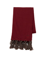 MILLING WOOL FRINGED STOLE