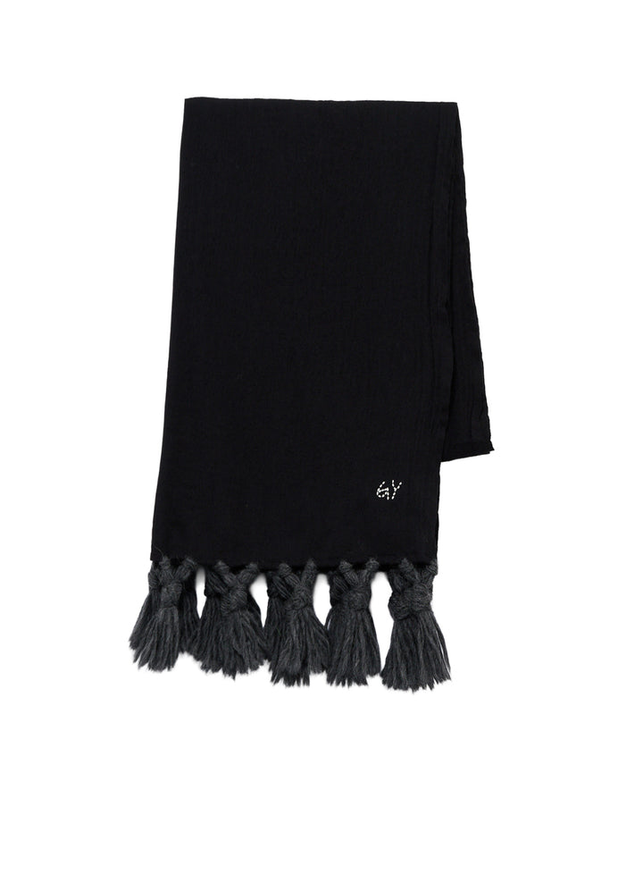 MILLING WOOL FRINGED STOLE