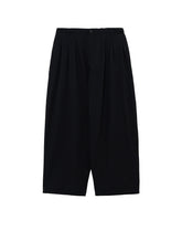 WOOL GABARDINE 12-TUCK PANTS