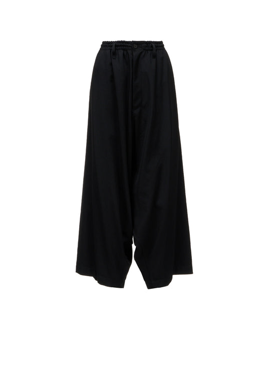 WOOL GABARDINE SAROUEL PANTS