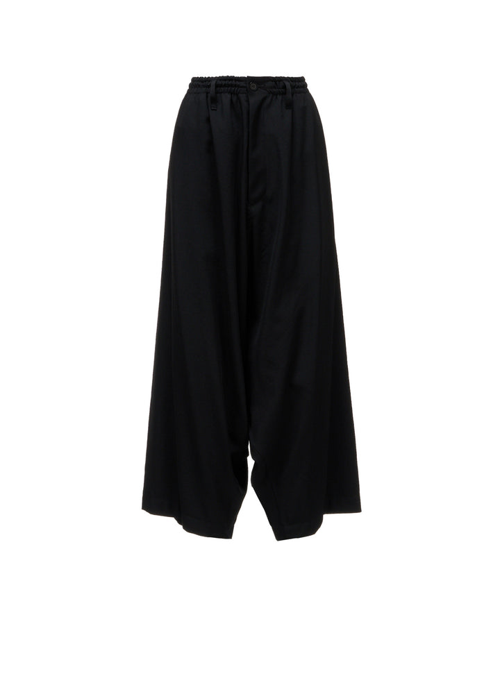 WOOL GABARDINE SAROUEL PANTS
