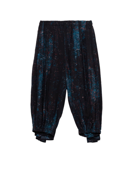 RAYON PAISLEY BALLOON CROW PANTS