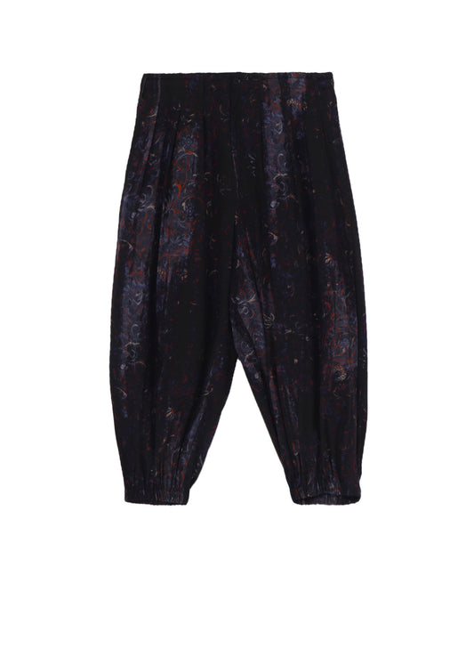 RAYON PAISLEY BALLOON CROW PANTS