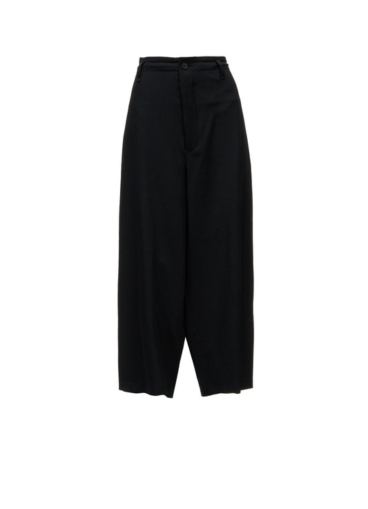 WOOL GABARDINE CROPPED PANTS