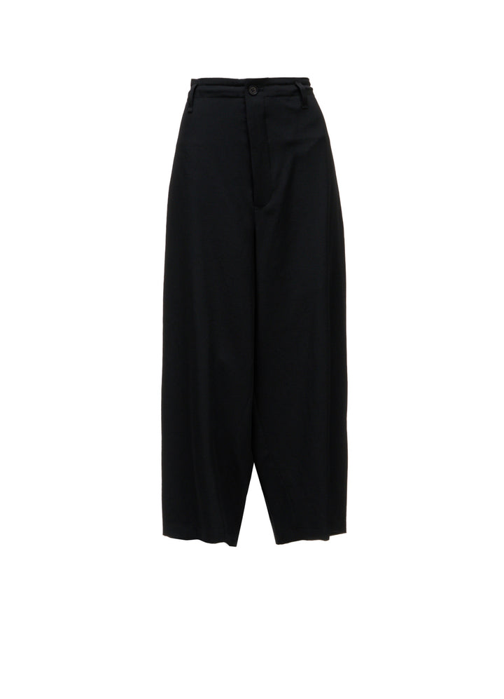 WOOL GABARDINE CROPPED PANTS