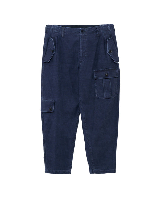SULFUR DYED BACK SATIN POCKET SLIM PANTS