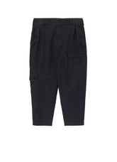 SULFUR DYED BACK SATIN POCKET SLIM PANTS