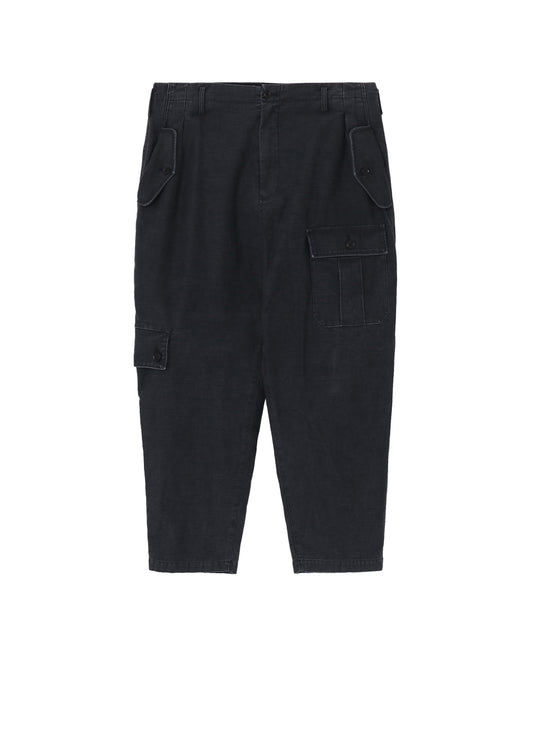 SULFUR DYED BACK SATIN POCKET SLIM PANTS