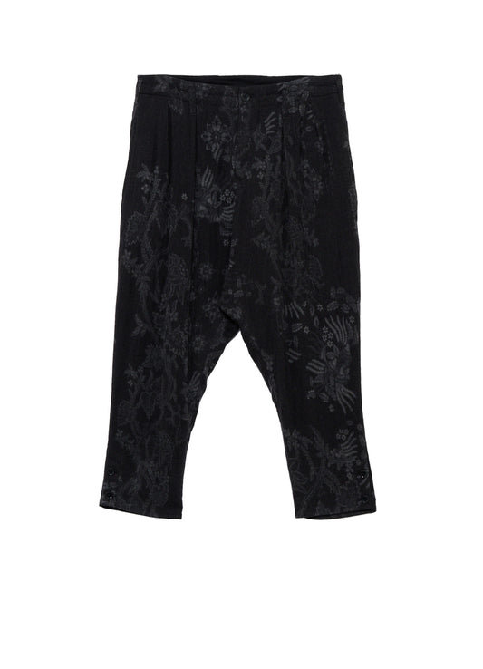 BATIK PATTERN TAPERED PANTS