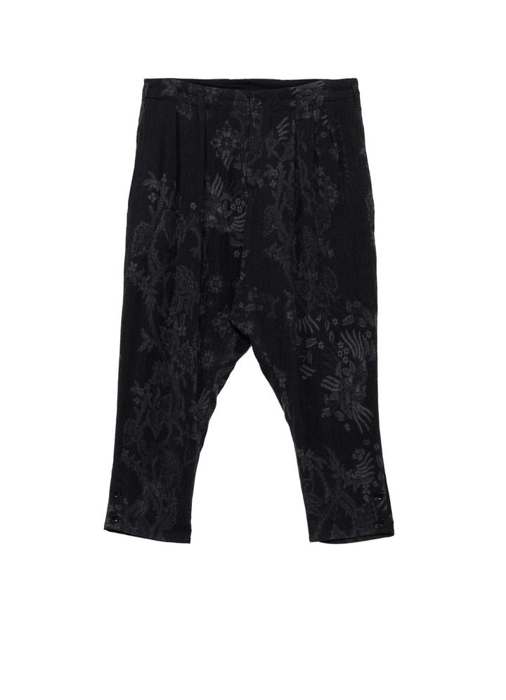 BATIK PATTERN TAPERED PANTS