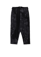 BATIK PATTERN 3-TUCK PANTS WITH FLAPS