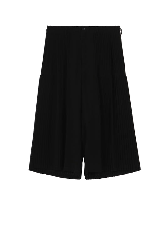 BLACK CHIFFON PLEATE PANTS