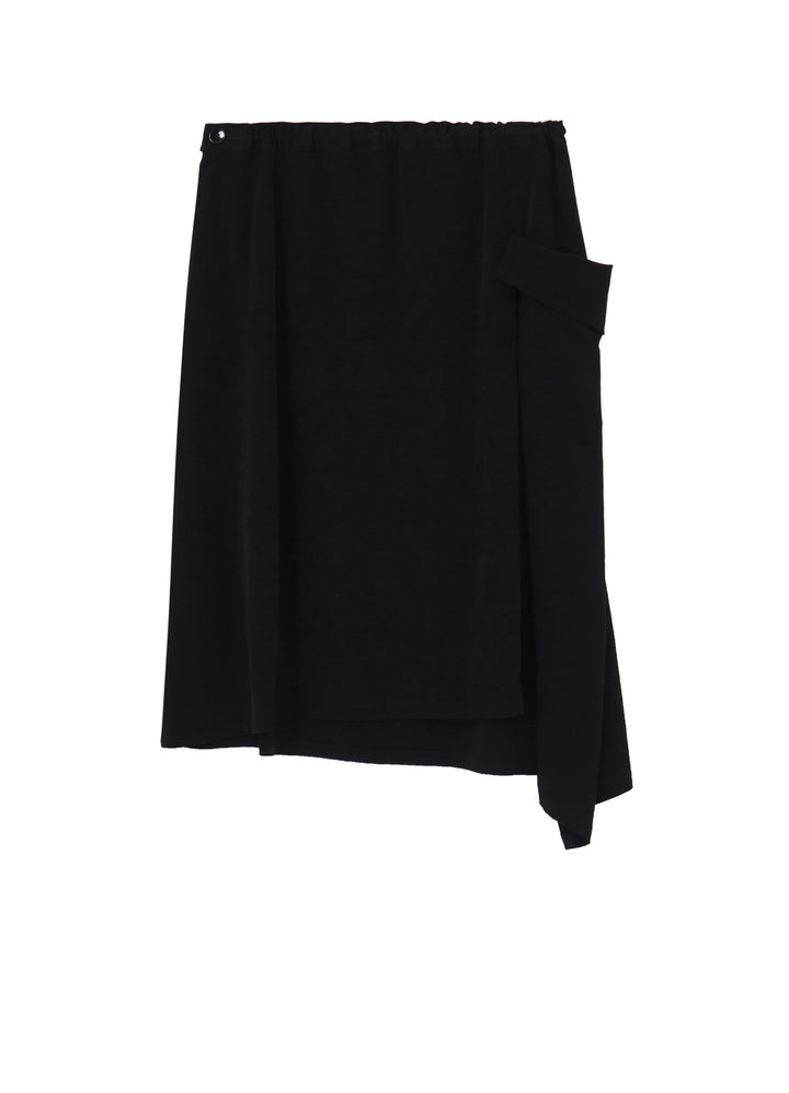 CREPE de CHINE LEFT DROP GATHER SKIRT